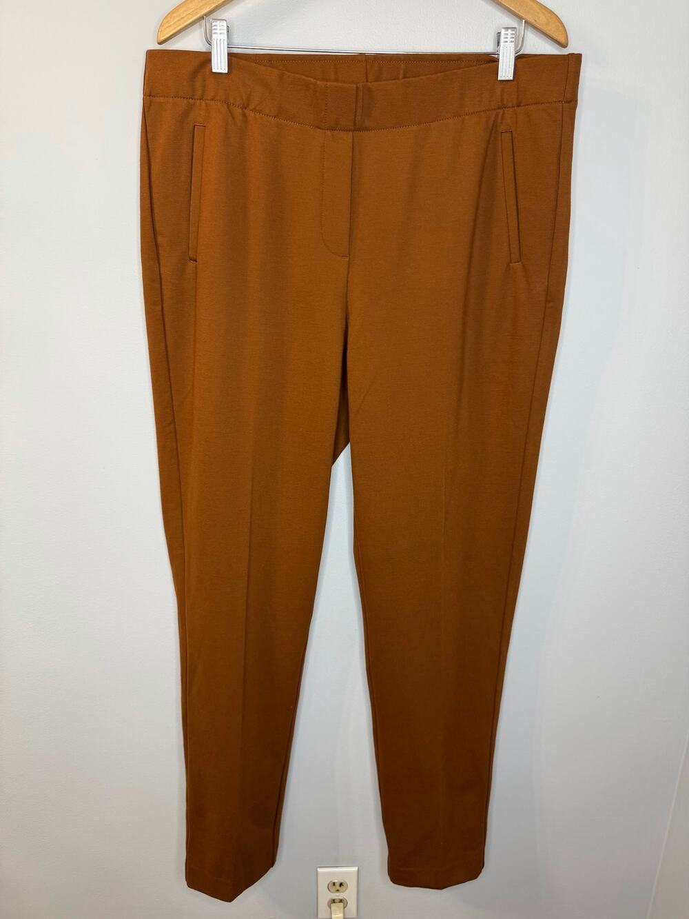 J. Jill Ponte Slim Leg Pull-on Pant Stretch Women's XL Tall New Caramel